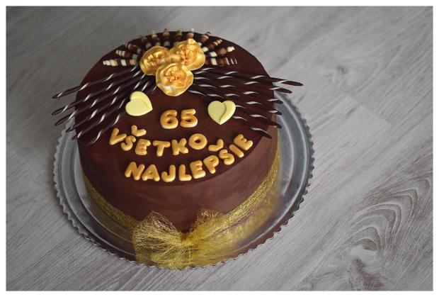 Ganážová na 65 narodeniny, torta, Čokoládové torty, dakota14, 1