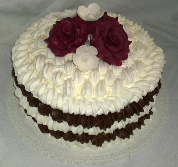 Penová s ružami..., torta, Narodeninové torty Penová s ružami..., torta, Narodeninové torty, Mariolka, 2