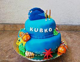 Nemo a Dory, torta, Rozprávkové torty, KikusB, 1