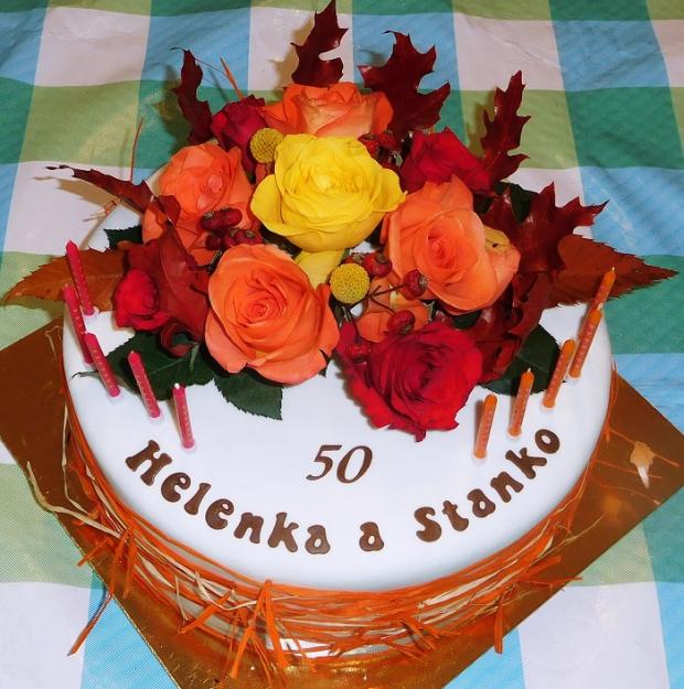 Živé kvety na 50, torta, Narodeninové torty, Zuna11, 1