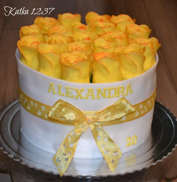 box s ružami k 20tke, torta, Narodeninové torty box s ružami k 20tke, torta, Narodeninové torty, katka1237, 1