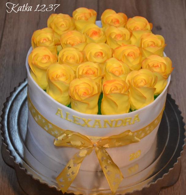 box s ružami k 20tke, torta, Narodeninové torty box s ružami k 20tke, torta, Narodeninové torty, katka1237, 2
