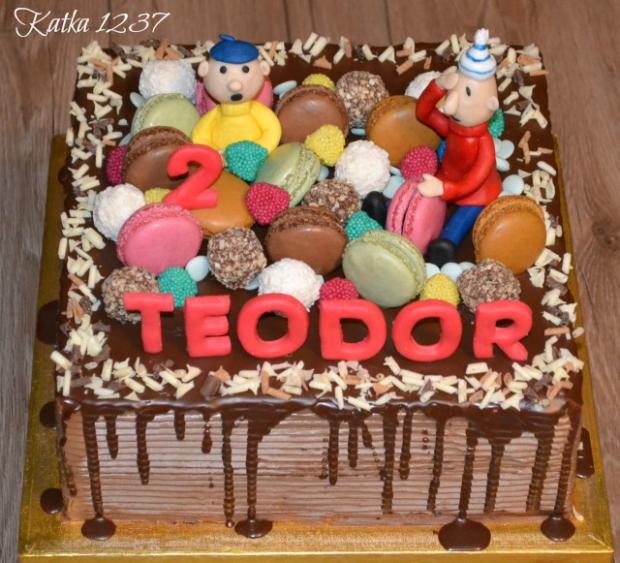čokoládová s makronkami , torta, Čokoládové torty, katka1237, 1
