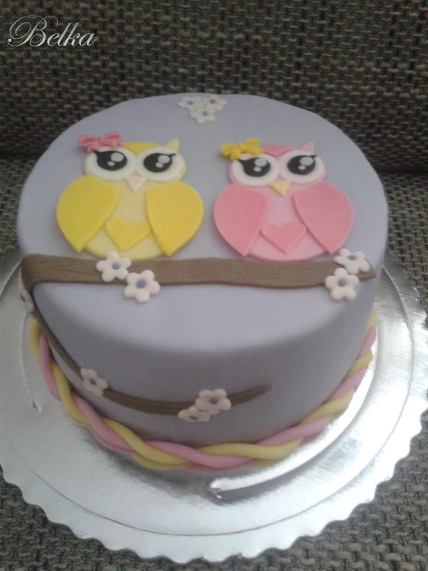 sovicky, torta, Torty so zvieratkami sovicky, torta, Torty so zvieratkami, belka, 1