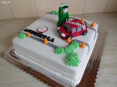 Poďakovanie za vodičák, torta, Narodeninové torty, AlenaM, 1