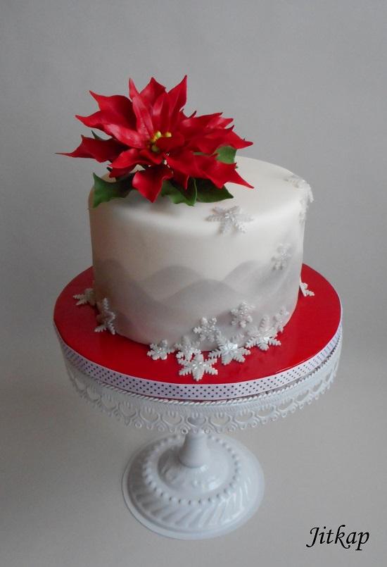 S vánoční hvězdou, torta, Vianočné torty S vánoční hvězdou, torta, Vianočné torty, Jitkap, 1