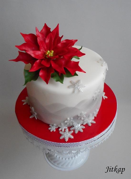 S vánoční hvězdou, torta, Vianočné torty S vánoční hvězdou, torta, Vianočné torty, Jitkap, 2