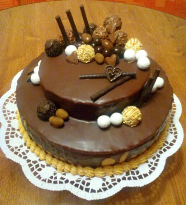 Orechovo-karamelová torta, torta, Narodeninové torty, evkala, 1