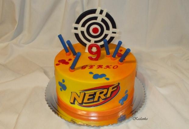 NERF, torta, Ostané torty pre deti, Kadanka, 1