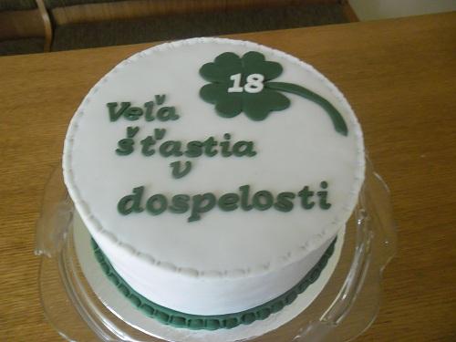 štvorlístok k 18- tke, torta, Narodeninové torty, Ivka29, 1