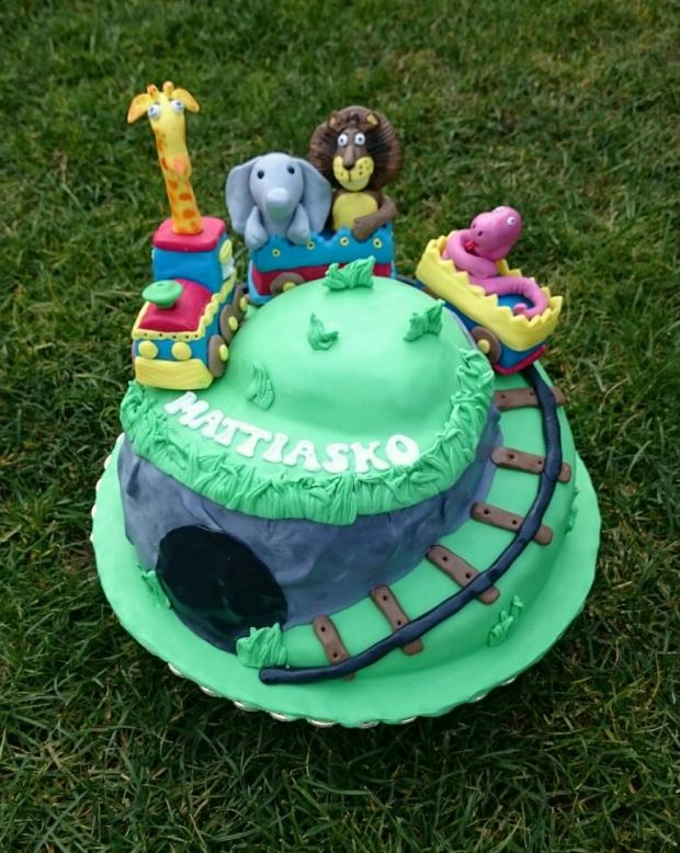 Tortička s vlacikom a zvieratkami, torta, Ostané torty pre deti, andy611, 1