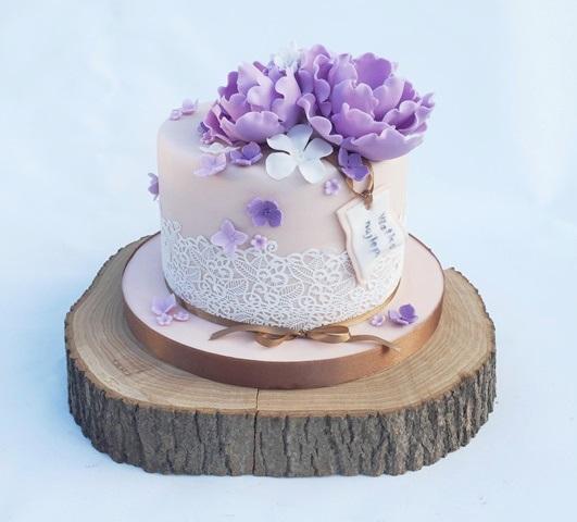 s fialovými kvetmi, torta, Narodeninové torty s fialovými kvetmi, torta, Narodeninové torty, TORTY Klaudia, 1