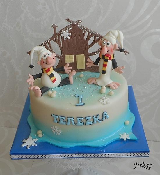 Křemílek a Vochomůrka pro Terezku, torta, Rozprávkové torty Křemílek a Vochomůrka pro Terezku, torta, Rozprávkové torty, Jitkap, 1