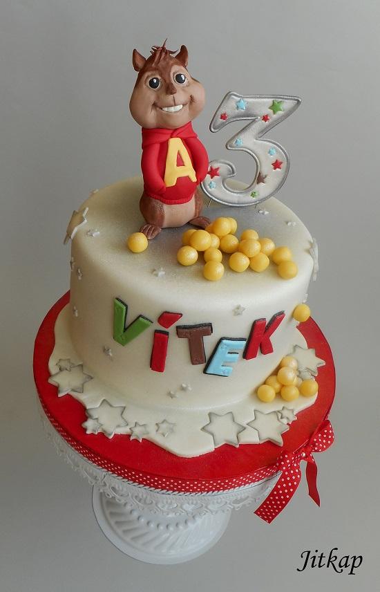 Alvin pro Vítečka, torta, Rozprávkové torty Alvin pro Vítečka, torta, Rozprávkové torty, Jitkap, 1