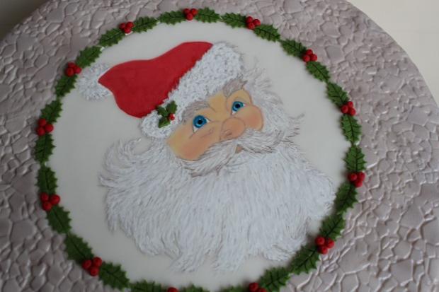 s ručne maľovaným Santa Clausom, torta, Narodeninové torty s ručne maľovaným Santa Clausom, torta, Narodeninové torty, Annka, 3