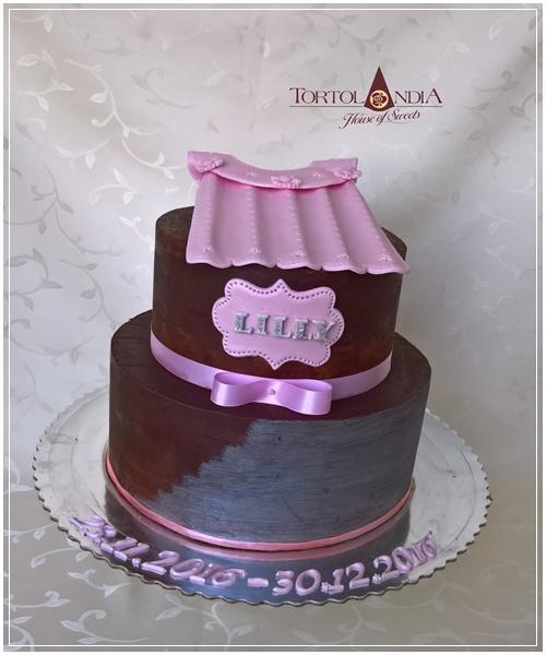 Krstinová s košieľkou pre Lilly, torta, Torty na cirkevné sviatky Krstinová s košieľkou pre Lilly, torta, Torty na cirkevné sviatky, Tortolandia.sk, 2