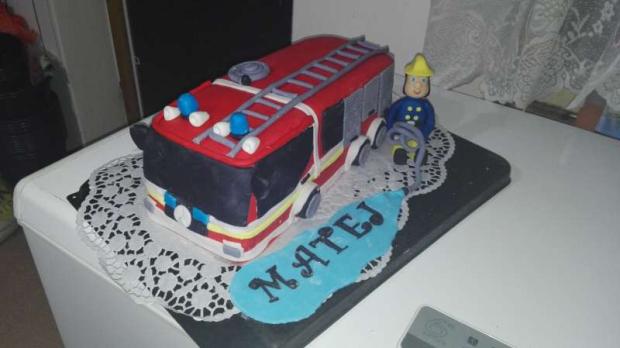 Požiarnicke auto, torta, Torty autíčka, vláčiky, anulkael, 1