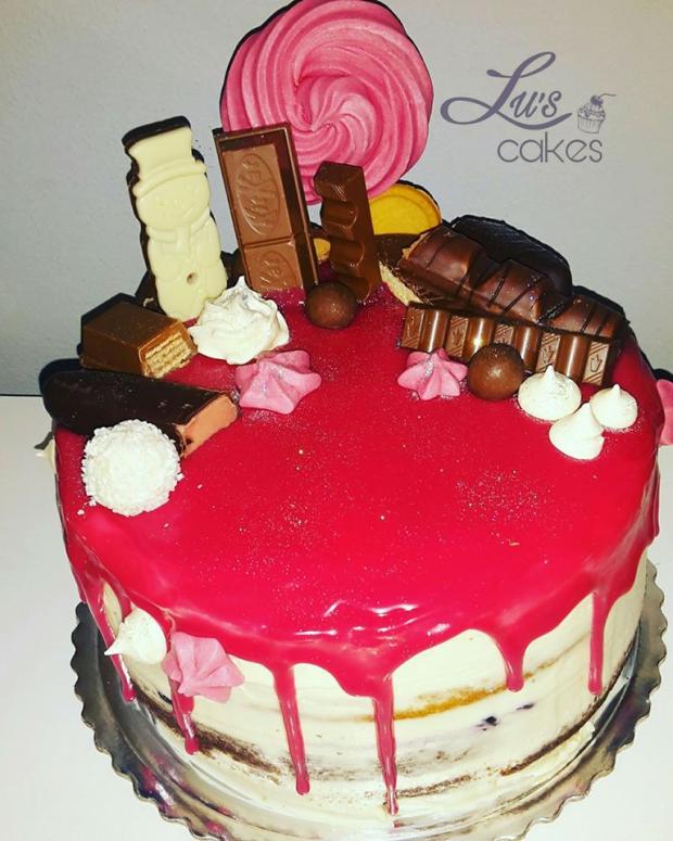 Mascarpone maliny narodeninová, torta, Ostané torty pre deti, Luscakes, 1