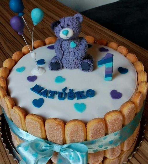 Macik Teddy, torta, Torty so zvieratkami, Katka Števlikova, 1