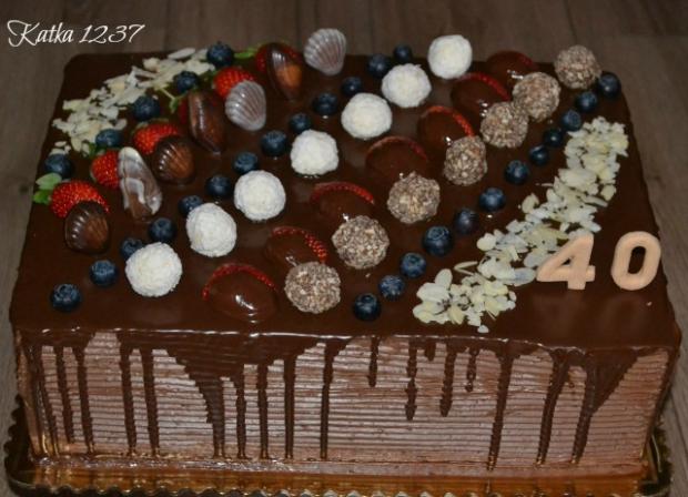 čokoládová k 40tke, torta, Čokoládové torty, katka1237, 1