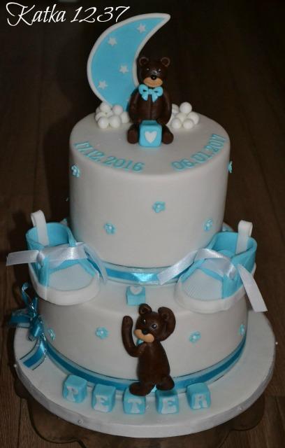 krstinová pre Peťka, torta, Torty na krstiny, katka1237, 1