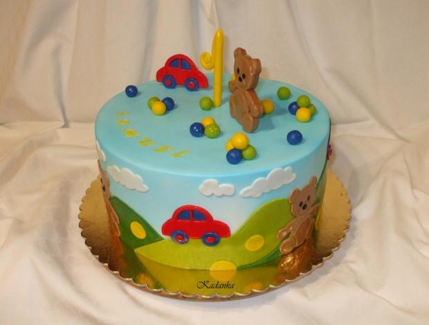 Detská tortička, torta, Torty autíčka, vláčiky, Kadanka, 3