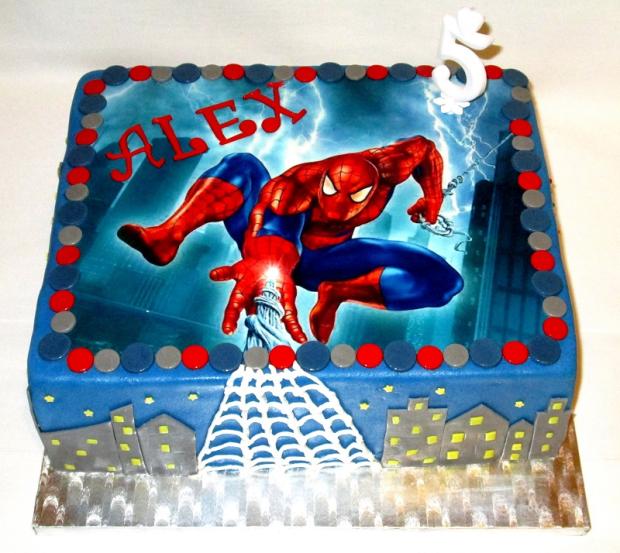 Spiderman, torta, Rozprávkové torty, AničkaL, 1