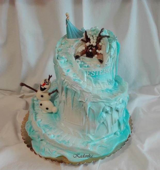 Ľadové kráľovstvo, torta, Rozprávkové torty Ľadové kráľovstvo, torta, Rozprávkové torty, Kadanka, 1