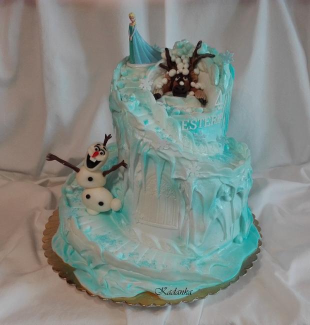 Ľadové kráľovstvo, torta, Rozprávkové torty Ľadové kráľovstvo, torta, Rozprávkové torty, Kadanka, 3