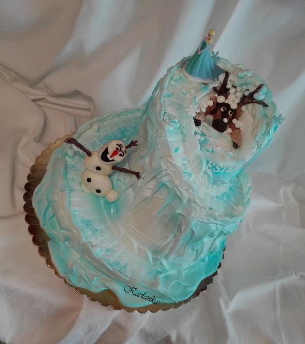 Ľadové kráľovstvo, torta, Rozprávkové torty Ľadové kráľovstvo, torta, Rozprávkové torty, Kadanka, 4