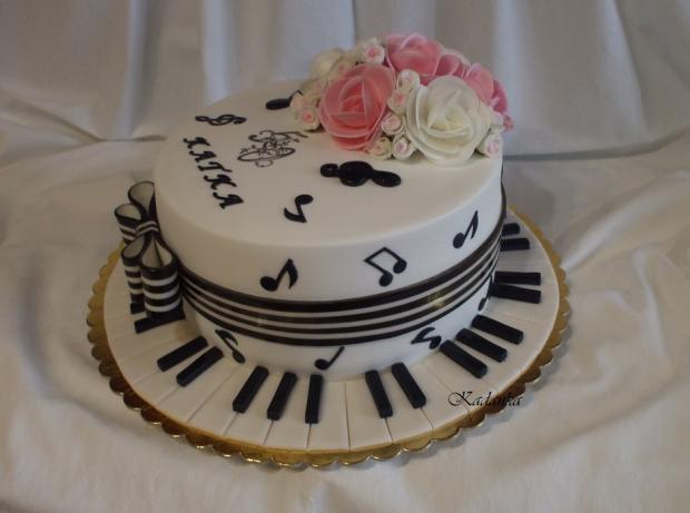 Pre klaviristku, torta, Narodeninové torty Pre klaviristku, torta, Narodeninové torty, Kadanka, 4