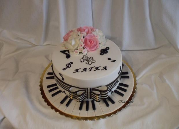 Pre klaviristku, torta, Narodeninové torty Pre klaviristku, torta, Narodeninové torty, Kadanka, 2
