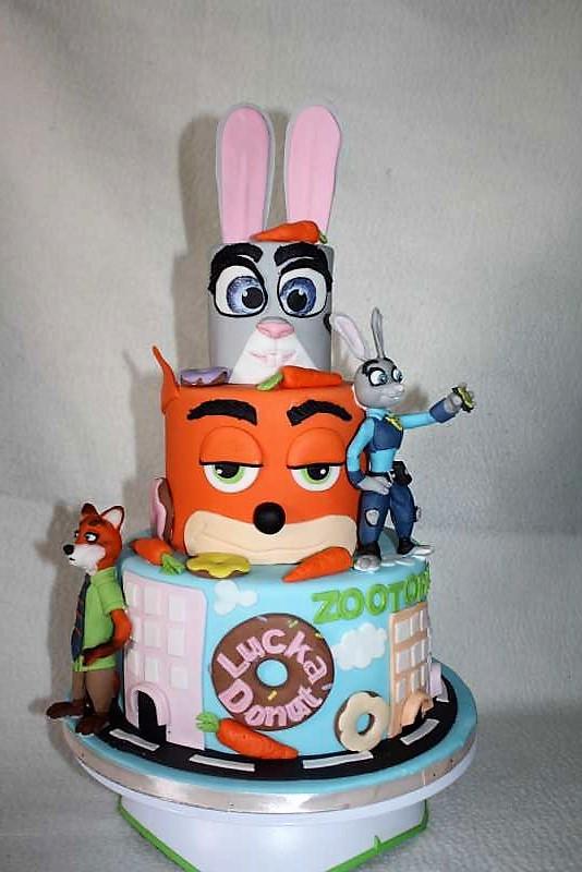 Zootopia, torta, Rozprávkové torty Zootopia, torta, Rozprávkové torty, stanula, 1