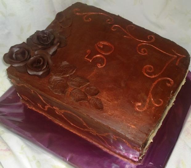 Čokoládová kniha k 50-tke..., torta, Čokoládové torty Čokoládová kniha k 50-tke..., torta, Čokoládové torty, Mariolka, 1