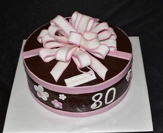 Kávová torta s s mašľou s ganache, torta, Čokoládové torty, abriela, 1