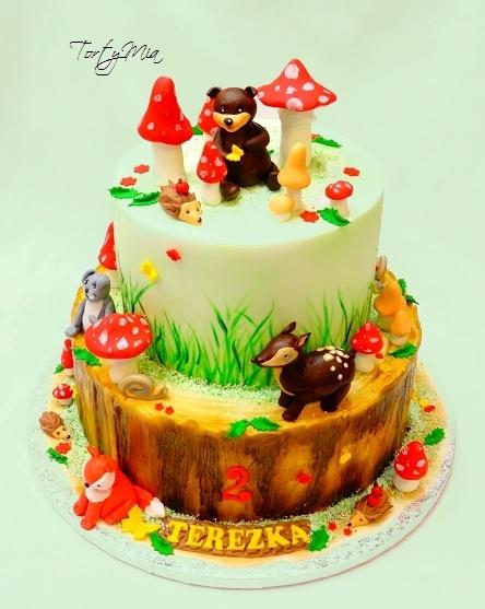Lesné zvieratka, torta, Torty so zvieratkami, TortyMia, 1
