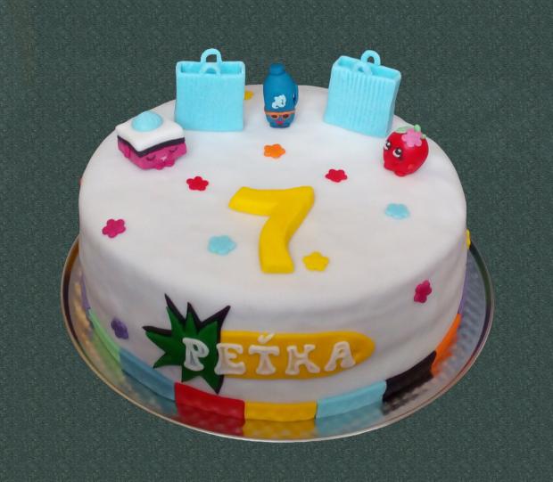 Shopkins, torta, Rozprávkové torty, kopcekjamka, 1