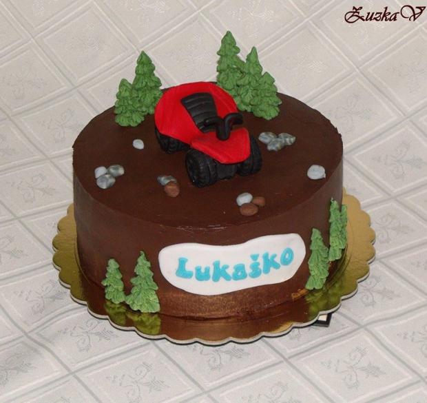So štvorkolkou, torta, Torty autíčka, vláčiky, ZuzkaV, 1