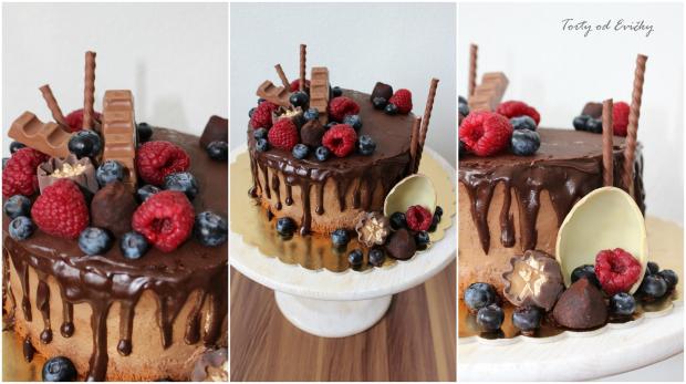 Čokoládová s ovocím, torta, Čokoládové torty, Torty od Evičky, 1
