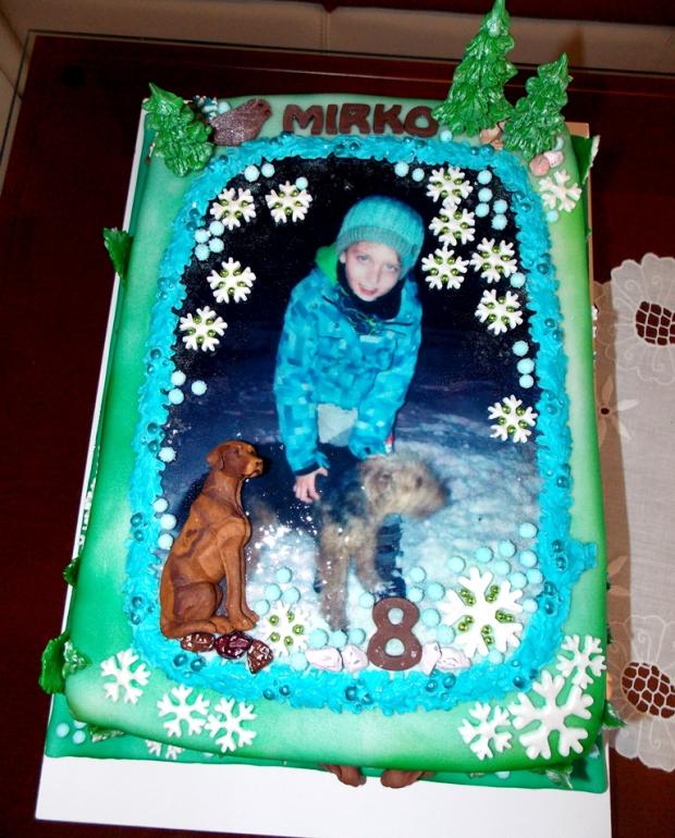 Jedlá oblátka s welch terriérom, torta, Ostané torty pre deti, adelka22, 1