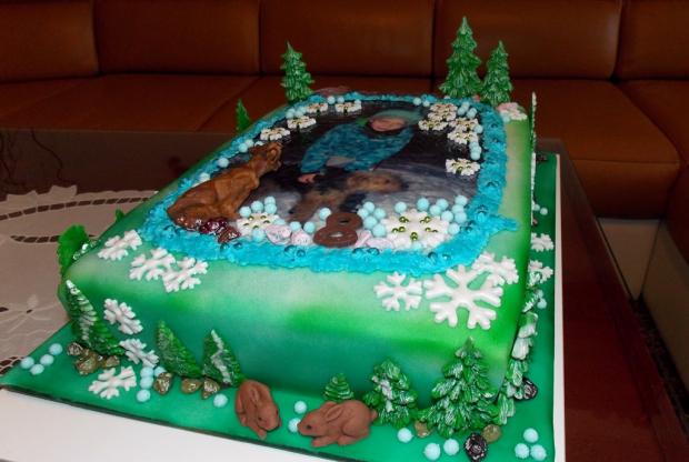 Jedlá oblátka s welch terriérom, torta, Ostané torty pre deti, adelka22, 2