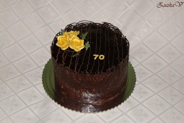 Čokoládová na 70, torta, Čokoládové torty, ZuzkaV, 1