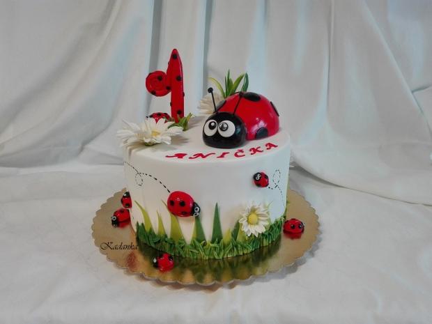 Lienky pre Aničku, torta, Torty so zvieratkami Lienky pre Aničku, torta, Torty so zvieratkami, Kadanka, 1