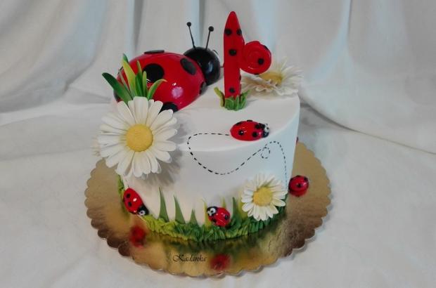 Lienky pre Aničku, torta, Torty so zvieratkami Lienky pre Aničku, torta, Torty so zvieratkami, Kadanka, 3