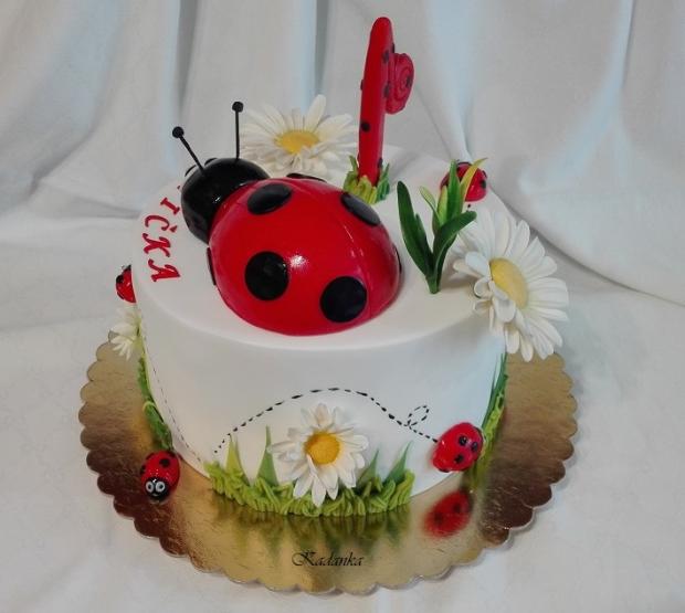 Lienky pre Aničku, torta, Torty so zvieratkami Lienky pre Aničku, torta, Torty so zvieratkami, Kadanka, 4