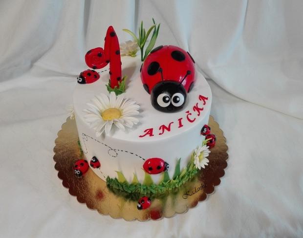 Lienky pre Aničku, torta, Torty so zvieratkami Lienky pre Aničku, torta, Torty so zvieratkami, Kadanka, 5