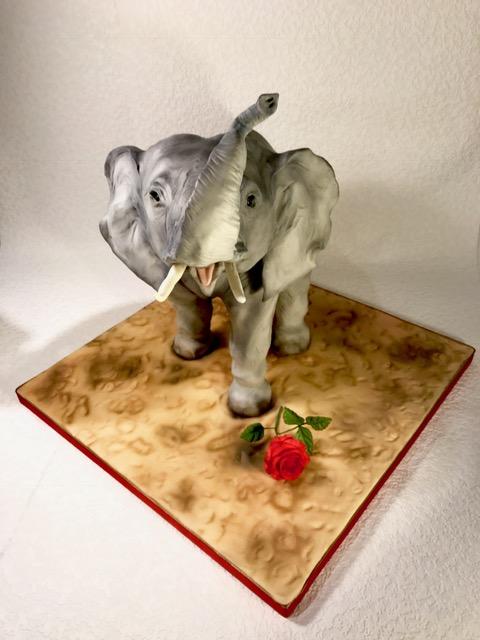 Zamilovaný slon, torta, Torty so zvieratkami Zamilovaný slon, torta, Torty so zvieratkami, ajsanek, 4