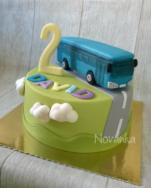 Autobus, torta, Torty autíčka, vláčiky, novanka, 1