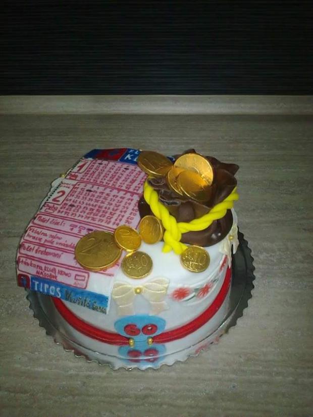 Pre pani ktorá rada hrá klub Keno, torta, Narodeninové torty, vlasta80, 1