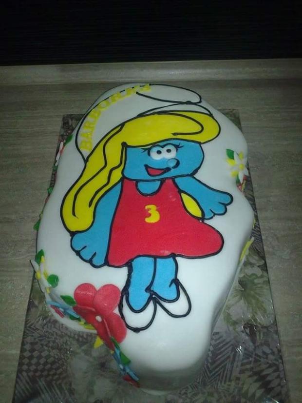 Šmoulinka, torta, Torty pre dievčatá, vlasta80, 1
